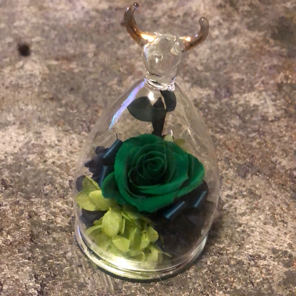 Rose Angel Glass Artificial Flower,